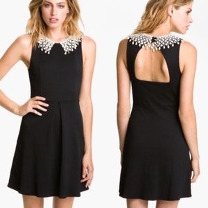 Free People Lace Collar Dress, L
